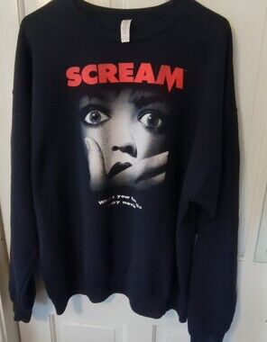 Men's Extra Large Scream Black Sweater Used Good Condition